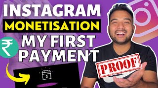 ✅ Received First Payment from Instagram Monetization LIVE PROOF  Earn Money Online from Instagram [upl. by Mukund]