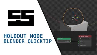 Blender Quicktip  Holdout Node [upl. by Neirb]