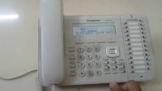 Intercom line extension Number Program panasonic KxTesNS300 setting [upl. by Becht]