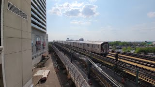 NYC Subway Timelapse 7 Trains Crossing The Flushing River [upl. by Winnick546]