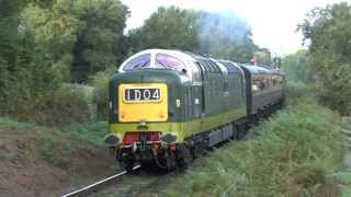 Deltics 55002 amp D9009 on SVR Gala 2013 [upl. by Ailices]