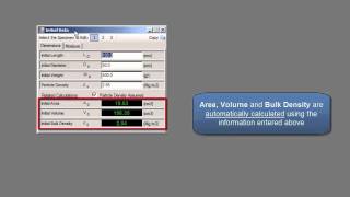 Entering Specimen Details for a Triaxial Test [upl. by Kress]