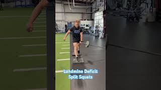 Landmine Deficit Split Squats [upl. by Labina114]