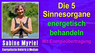 Die 5 Sinnesorgane energetisch behandeln  Sabine Myriel Emge  Mit Energieübertragung [upl. by Hgielime]