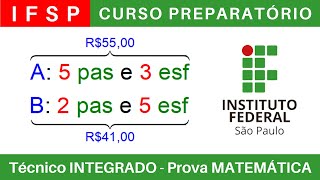 IFSP 🔴 Curso Preparatório 202425 de MATEMÁTICA IFSP Técnico Integrado ao Ensino Médio BoraIF [upl. by Ellissa]