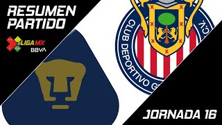 Resumen  Pumas 1  8 Guadalajara  eLiga MX  Clausura 2020  Jornada 16  LIGA BBVA MX [upl. by Adriane]