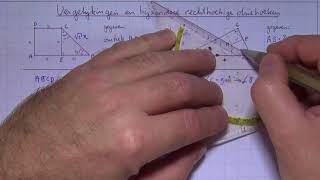 VWO6wisB11H141 Vergelijkingen en bijzondere rechthoekige driehoeken [upl. by Ami]
