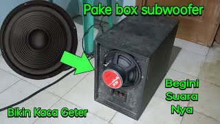 Tes acr 818w di box subwoofer apa bisa glerr [upl. by Laohcin]