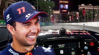 Checo Drives Las Vegas GP Track For The First Time  Oracle Virtual Lap [upl. by Maris602]