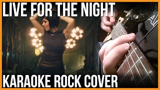 Krewella  Live for the Night Rock Cover Instrumental  Karaoke [upl. by Refinnaj]