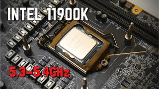 Intel Rocket Lake i9 11900K First Impressions  Overclocking to 5354GHz on EVGA Z590 DARK [upl. by Irved971]