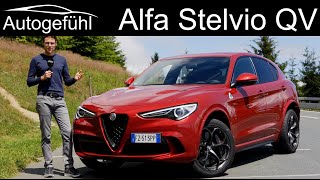 new Alfa Stelvio Quadrifoglio FULL REVIEW Facelift 2020 Alfa Romeo Stelvio QV SUV  Autogefühl [upl. by Derfliw]