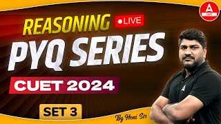 CUET 2024 General Test Reasoning Previous Year Question  PYQs Set 03  By Hani Sir [upl. by Eserehs]