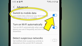 Switch To Mobile Data  Switch To Mobile Data Samsung  Auto Switch To Mobile Data Kya Hota Hai [upl. by Netsrak592]