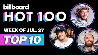 Billboard Hot 100 Top 10 Countdown For July 27 2024  Billboard News [upl. by Artimas]