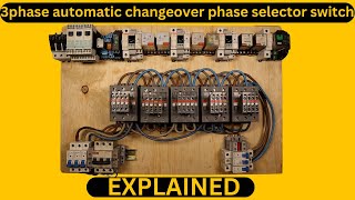 How to Wire a 3Phase Automatic Changeover Phase Selector Switch  StepbyStep Guide Wiring diagram [upl. by Kuth405]