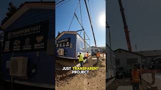 POV You’re watching a prefab ADU home get delivered prefab home adu modularhome realestate [upl. by Virgie]