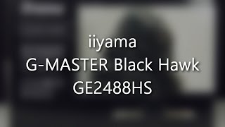 Monitor iiyama GMASTER Black Hawk GE2488HS  unboxing [upl. by Eniloj]