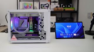 Jonsbo Z20 White MATX mini PC Chassis budget gaming PC build [upl. by Akiria]