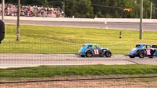 Legend heat race at Whittemore Speedway 72024 [upl. by Storfer]