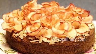 Apple Roses Cake  Easy Recipe by Video Culinary [upl. by Garrott83]