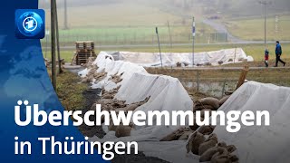 Hochwasser Überschwemmungen in Thüringen [upl. by Olrak642]