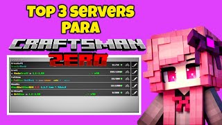 TOP 3 MEJORES SERVIDORES PARA CRAFTSMAN ZERO [upl. by Colton18]