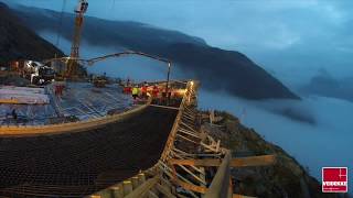 Utsikten på Gaularfjellet betongstøp [upl. by Lletnohs]