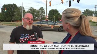 Attendee at Trump rally claims he saw the alleged shooter on a rooftop near the event [upl. by Arbed]