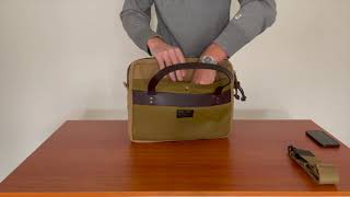 ➤Filson Rugged Twill Compact Briefcase [upl. by Noek]