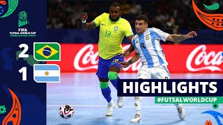 Brazil v Argentina  FIFA Futsal World Cup 2024  Final  Highlights [upl. by Leacock]