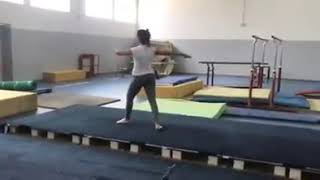 Enchaînement de gymnastique  Filles 2019 ISSEP KSAR SAID [upl. by Alyose]