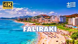 FALIRAKI Rhodes Greece  INSANE Beaches and Town Tour You Cant Miss [upl. by Franklyn]