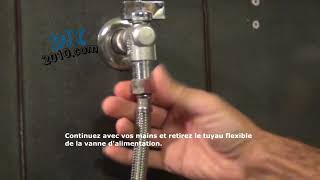 Comment changer le tuyau dune toilette  Comment installer un flexible WC  Bricolage et Plomberie [upl. by Garlinda725]