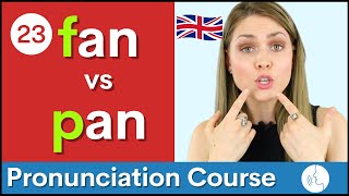 Practice Your English Pronunciation f vs p Sounds  Course 23 [upl. by Belicia]