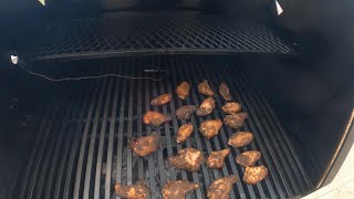 Jerk Chicken Wings on LSG El Patron [upl. by Adlemy183]