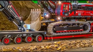 RC Truck Excavator transport Stunning RC ACTION [upl. by Llerruj]