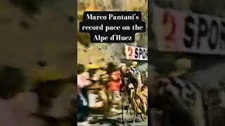 Marco Pantani EPIC 1997 record on the Alpe dHuez  Tour de France 1997 shorts [upl. by Buckden]