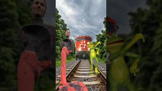 Frog dance vs sand sculpture special effects on the train driver help vfxshorts vfx shortvideo [upl. by Herahab]