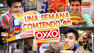 COMIENDO en el OXXO POR UNA SEMANA🌭  LA DIVAZA [upl. by Lodge621]