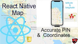 React native Map with accurate location and pin [upl. by Atinhoj]