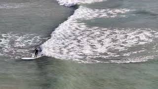 Surfing at Varkiza beach Greece January 2024 [upl. by Lerual]