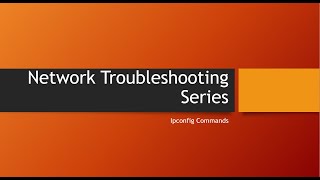 IPConfig Command Explained  Network Troubleshooting Series [upl. by Wain]