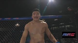 AFC 21 Zhang Lipeng vs Mikey Vaotuua [upl. by Lavena]