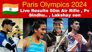 🔴 Paris olympics schedule  Live commentary 50M RIFLE 3 POSITIONS MENS Pv SindhuLakshay sen [upl. by Mitzl]