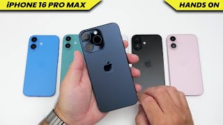 iPhone 16 Pro Max Hands on 🔥🔥 Release Date in USA  EXCITING COLORS [upl. by Oirromed51]