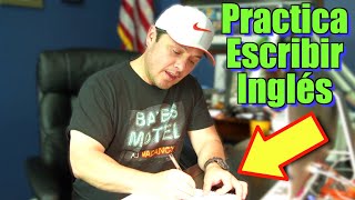 Cómo PRACTICAR ESCRIBIR en inglés  Simple ejercicio [upl. by Keslie]