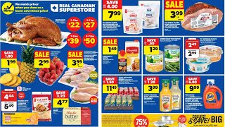 Real Canadian Superstore Flyer Canada 🇨🇦  October 03  October 09 [upl. by Animsaj]