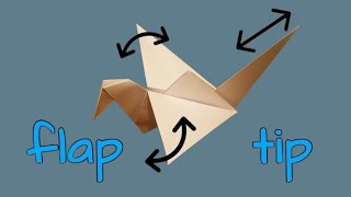 How To Make the WINGS FLAP of Origami Flapping Bird [upl. by Kirstin734]