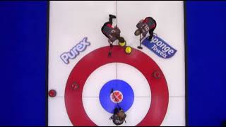 AGITopShots  2024 Scotties Tournament of Hearts  Ontarios Team Homan inhouse split for two [upl. by Enelyak]